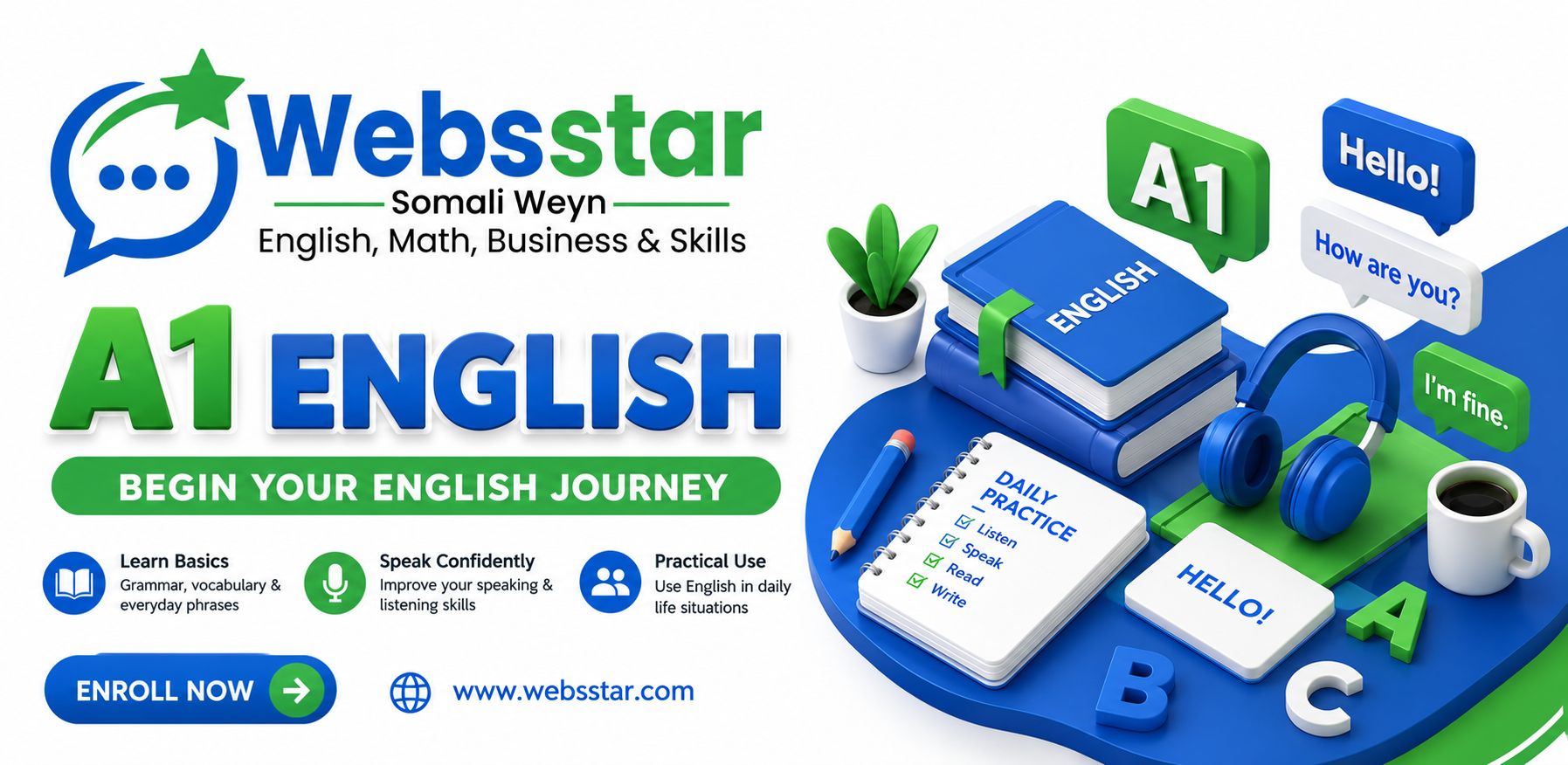 A1 English: Start Your English Journey