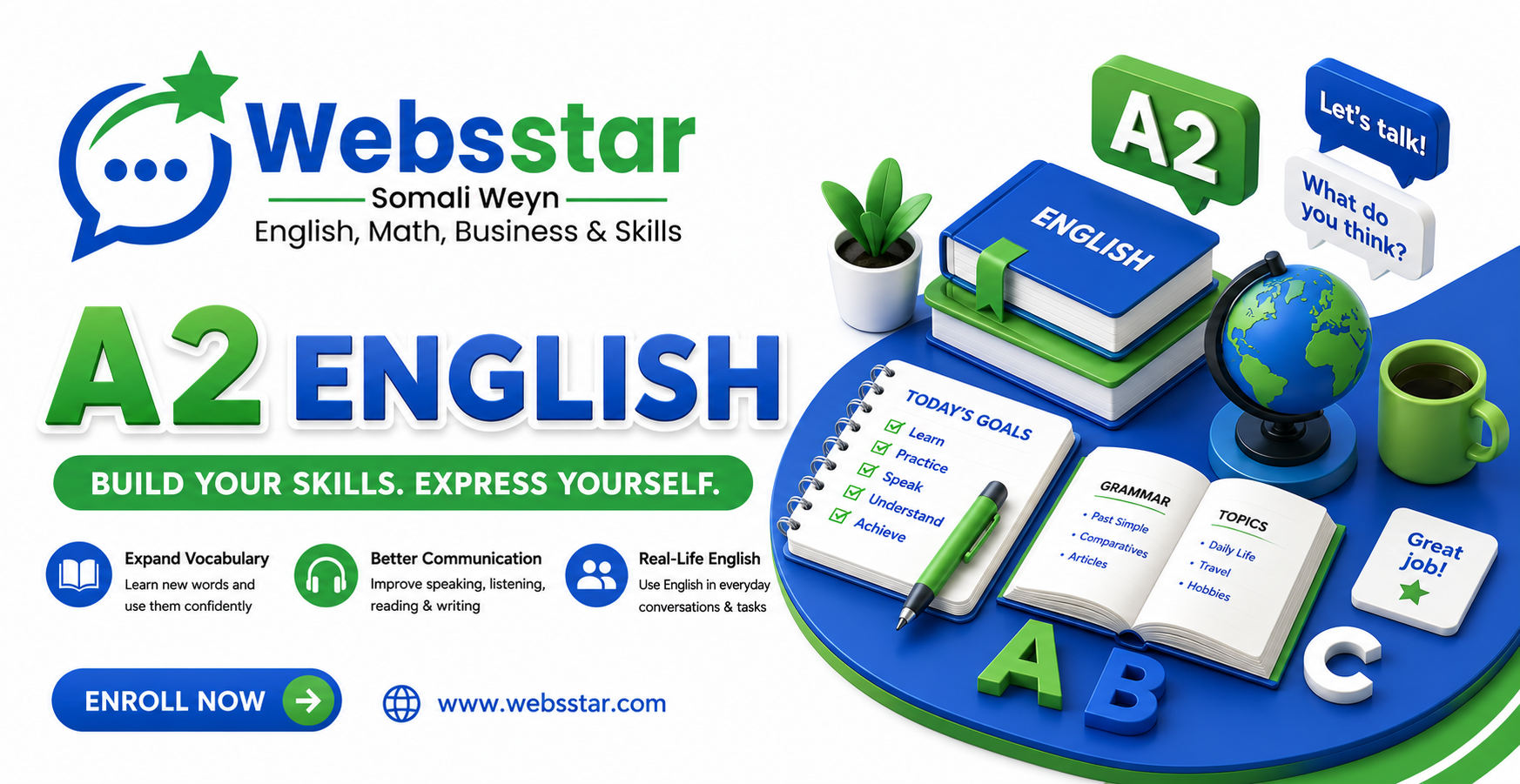 A2 English – Build Your Skills & Express Yourself